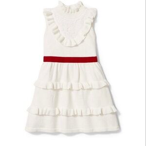 Janie and Jack velvet belt ruffle dress size 6